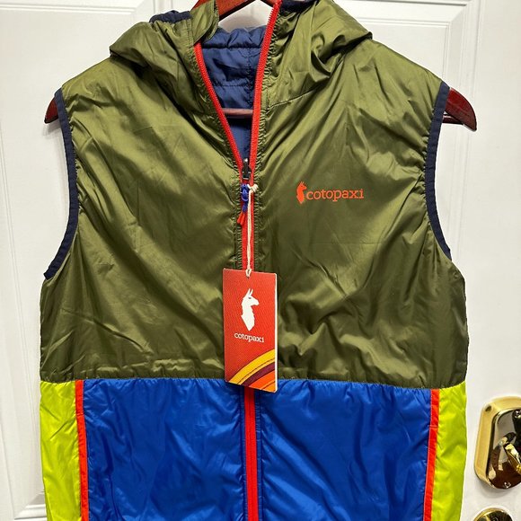 NWT Cotopaxi Teca Cálido Hooded 'Olive Oil' Vest, Size Small - Picture 2 of 4
